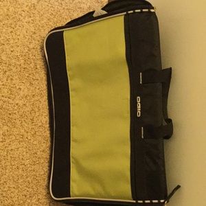 Ogio laptop case. Neon green